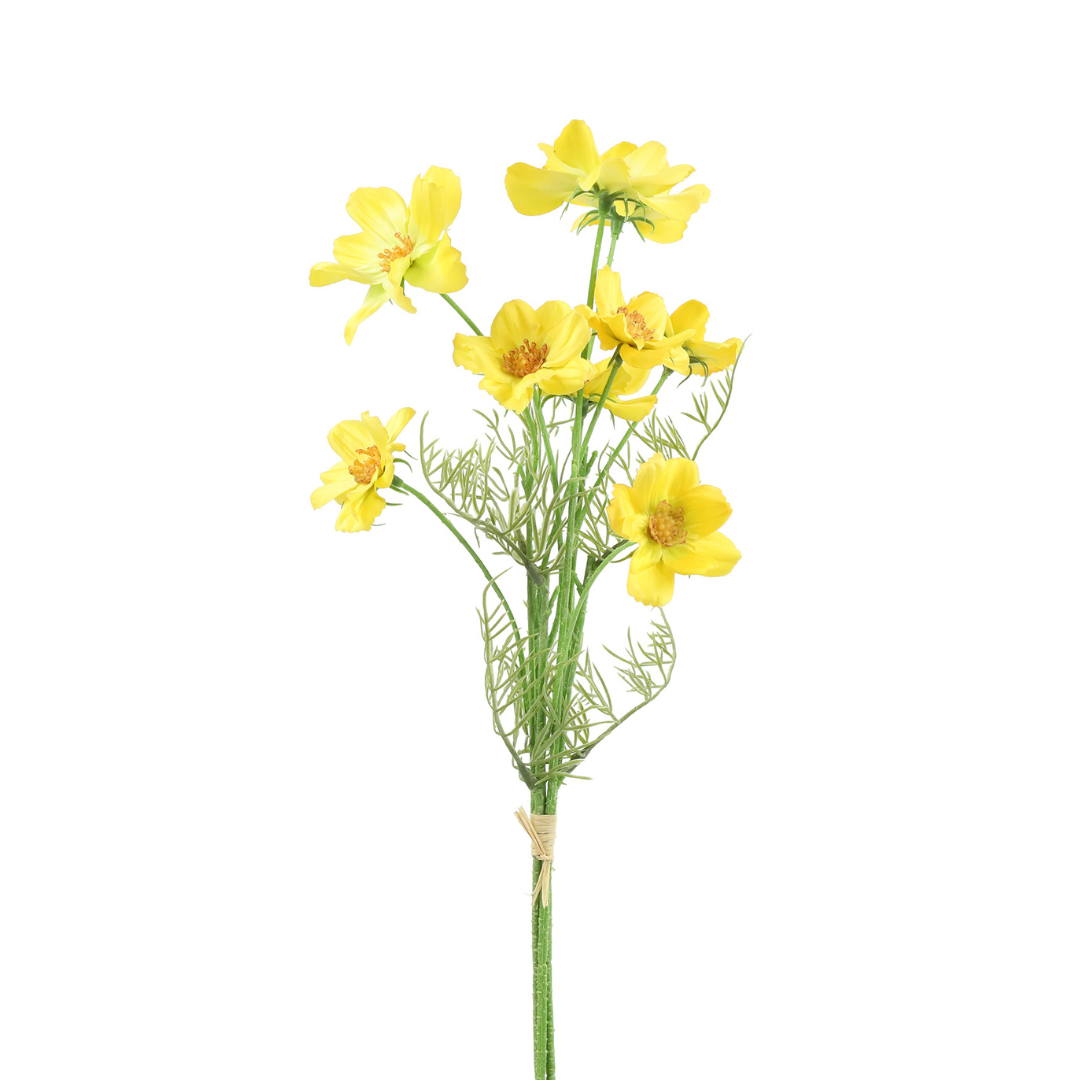 Cosmos bundt Gul 3 stk H48 cm- Moving Flowers Cosmos bundt Gul 3 stk H48 cm- Moving Flowers