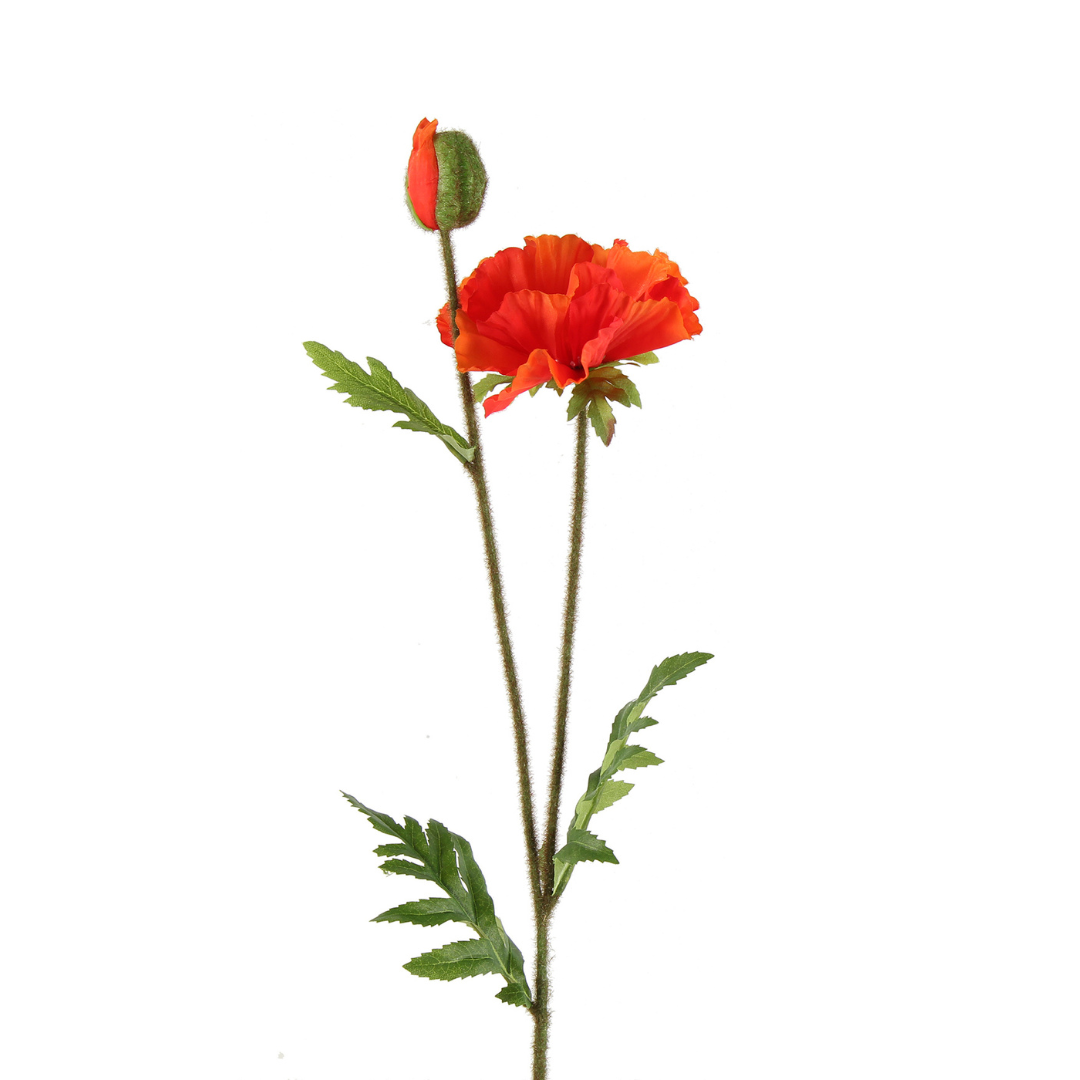 Valmue Rød H64 cm – Moving Flowers Valmue Rød H64 cm - Moving Flowers