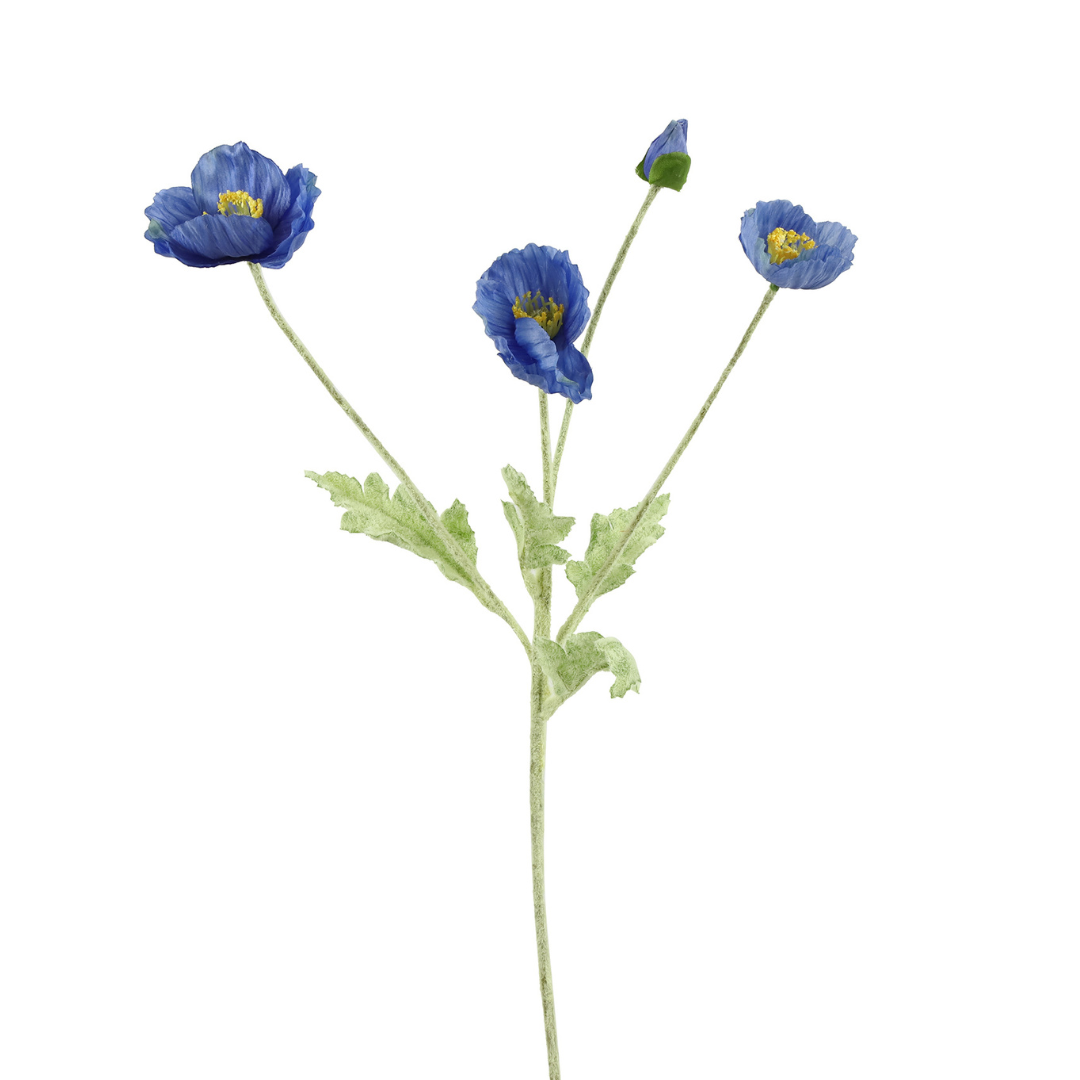 Valmue buket Blå H61 cm – Moving Flowers Valmue buket Blå H61 cm - Moving Flowers